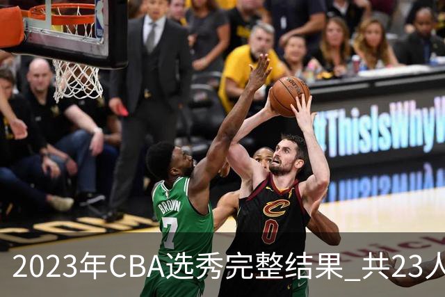 2023年CBA选秀完整结果 共23人被选中历史次高